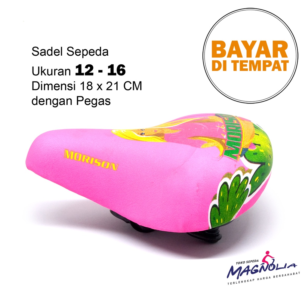 Sadel Jok Sepeda Anak Cewek Empuk dengan Per Pegas