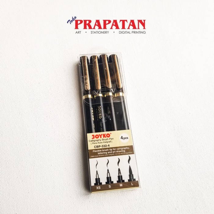 

kaligrafi-perlengkapan- joyko calligraphy brush pen cbp-332-4 / pena kuas kaligrafi -perlengkapan-