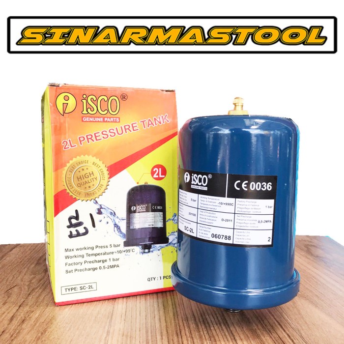 Tabung Otomatis Pompa 2 Liter Besi ISCO / Pressure Tank 2 L