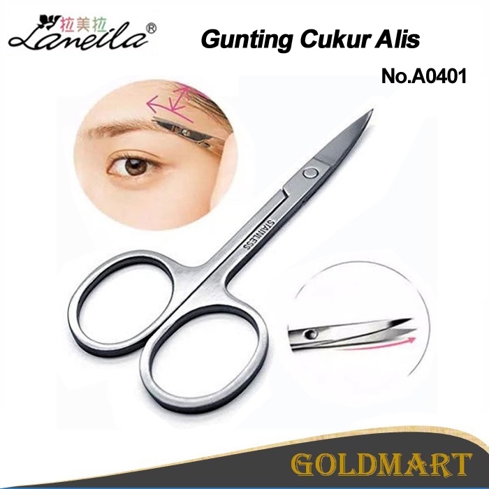 Gunting Bulu Hidung / Gunting Cukur Alis / Lameila Gunting Kecil Stainless Steel Termurah