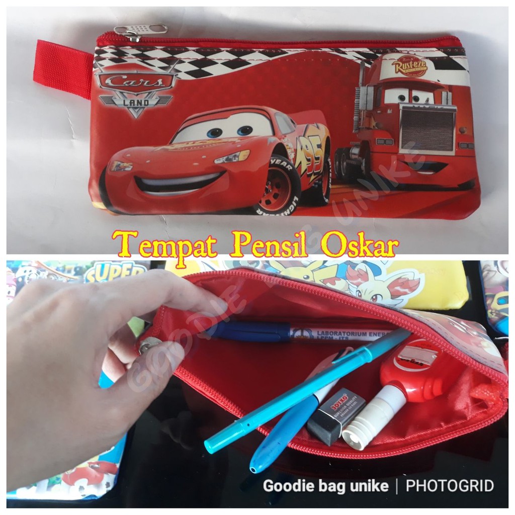

TEMPAT PENSIL OSKAR Pencil case alat tulis souvenir ulang tahun bermanfaat goodie Bag goody murah