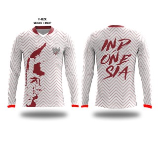 Download kaos jersey sepeda gowes mtb indonesia putih lengan ...