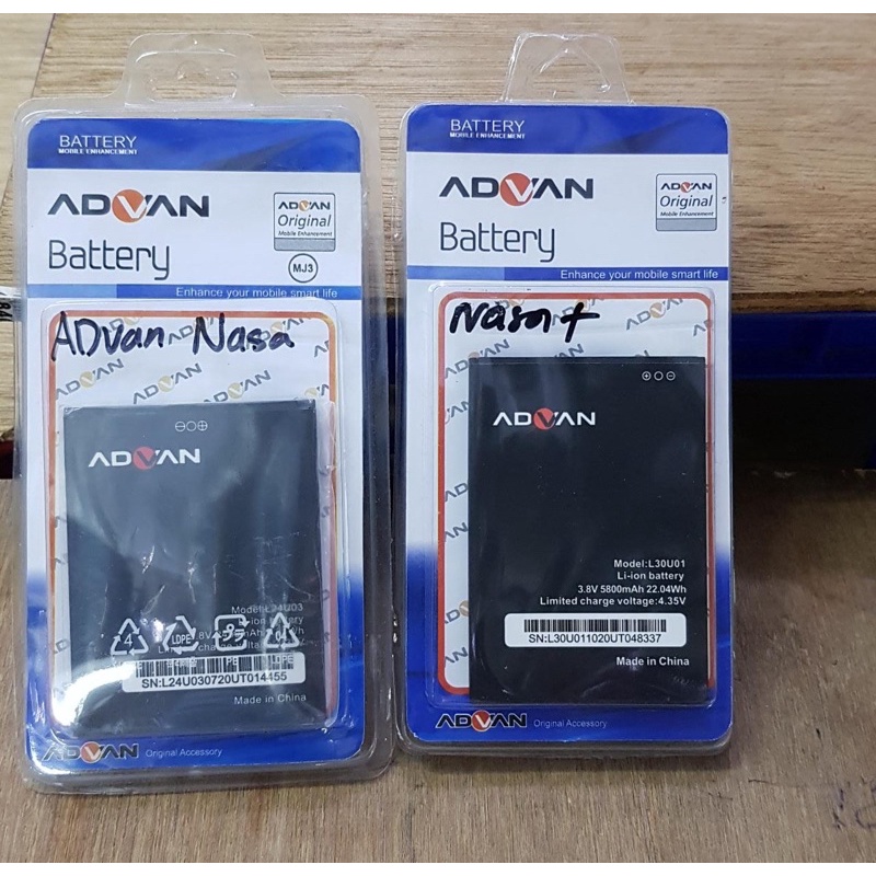 BATTERY ADVAN NASA/BL24U03. NASA PLUS/L30U01 ORI