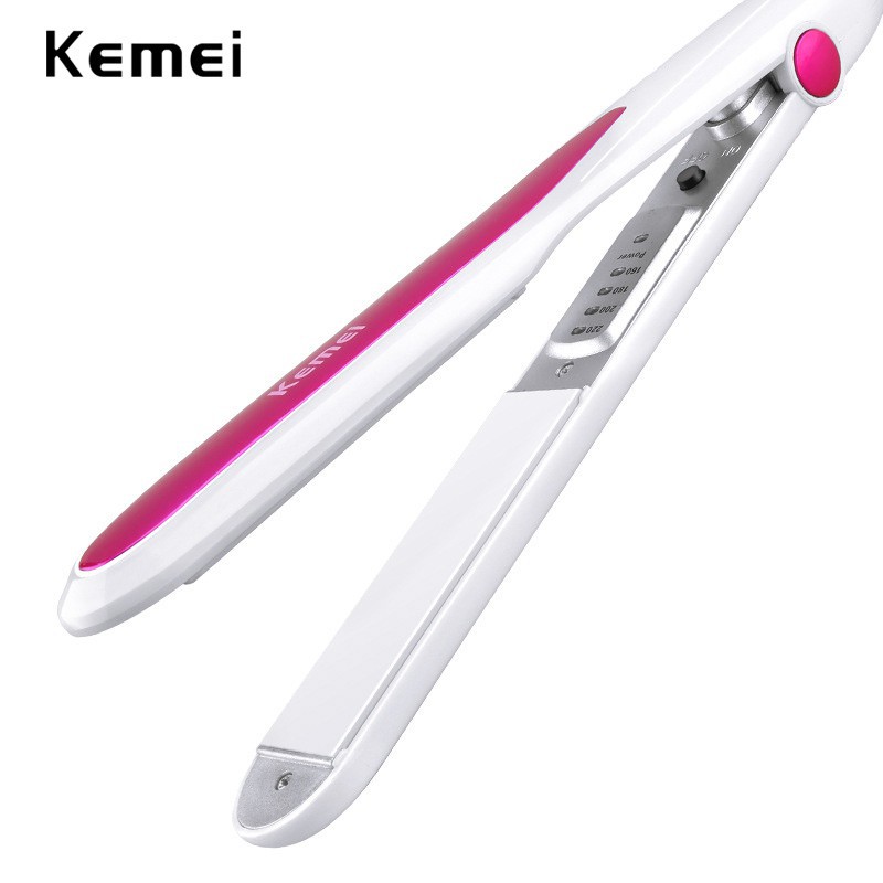 

Kemei Pelurus Rambut Straightening Iron Curling Irons Alat Styling Penjepit Ionic Flat Iron