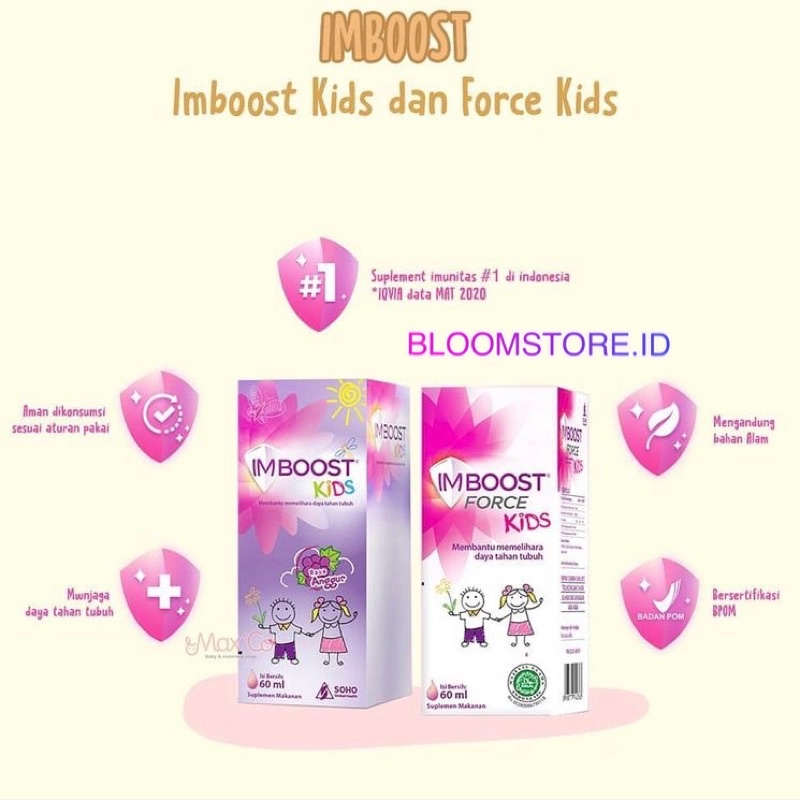 IMBOOST Force Kid Kids Syrup Sirup 60ML 60 120 ML 120ML SOHO Suplemen Anak Penambah Daya Tahan Tubuh Im Boost