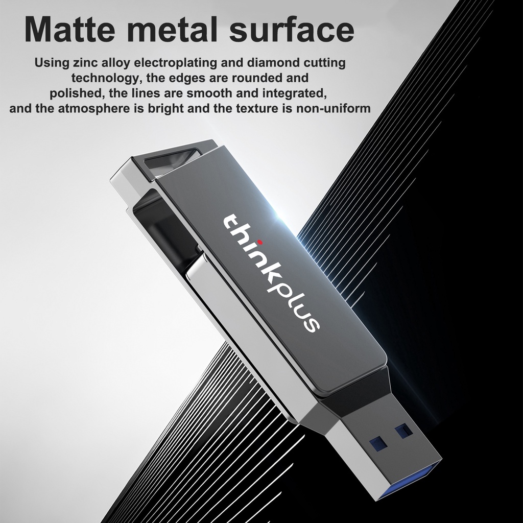 (Huluboy) Flashdisk USB 3.1 Tipe-C Kecepatan Tinggi Rotasi 360 ° 16G 32G 64G Untuk Lenovo MU251