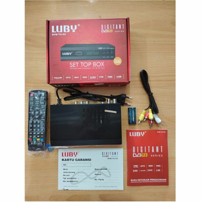 Hasna Mall - Digital Set Top Box Luby DVB T2-01 STB Siaran TV Digital