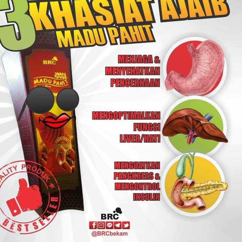 

(PROMO HEW98) [READY] BISA COD MADU HITAM PAHIT BRC | PLUS PROPOLIS 460Gram ❅