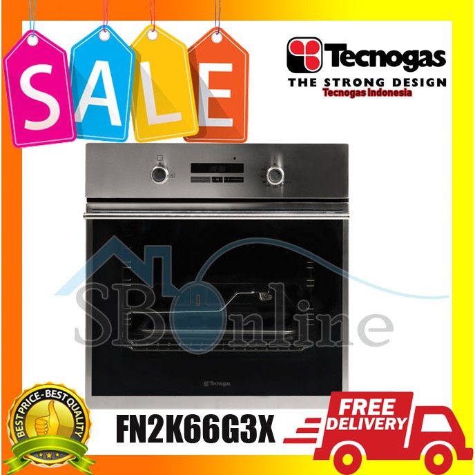 Tecnogas FN2K66G3X Oven Tanam