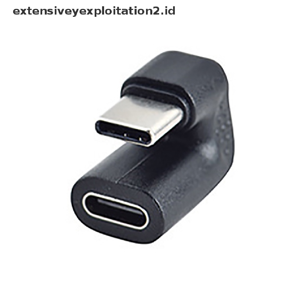 Adapter Usb 3.1 Tipe C Male Ke Female Sudut Kanan 180 Derajat