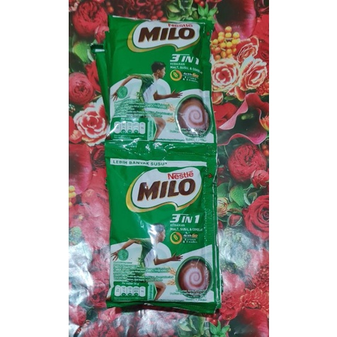 

NESTLE | MILO susu cokelat sachet [ renteng 11x22g ]