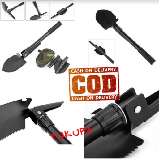 Cangkul Pacul Sekop Lipat Militer Portablel Survival Tools