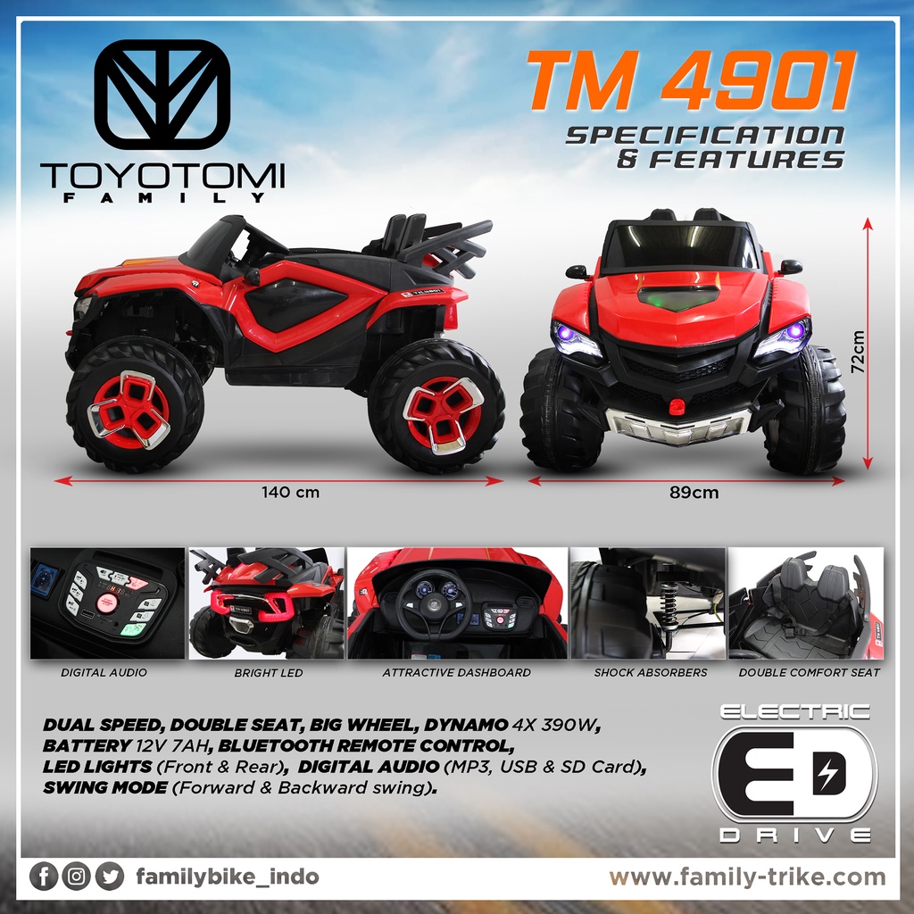 ❤Bazar❤ Mobil Accu Toyotomi Family TM 4901
