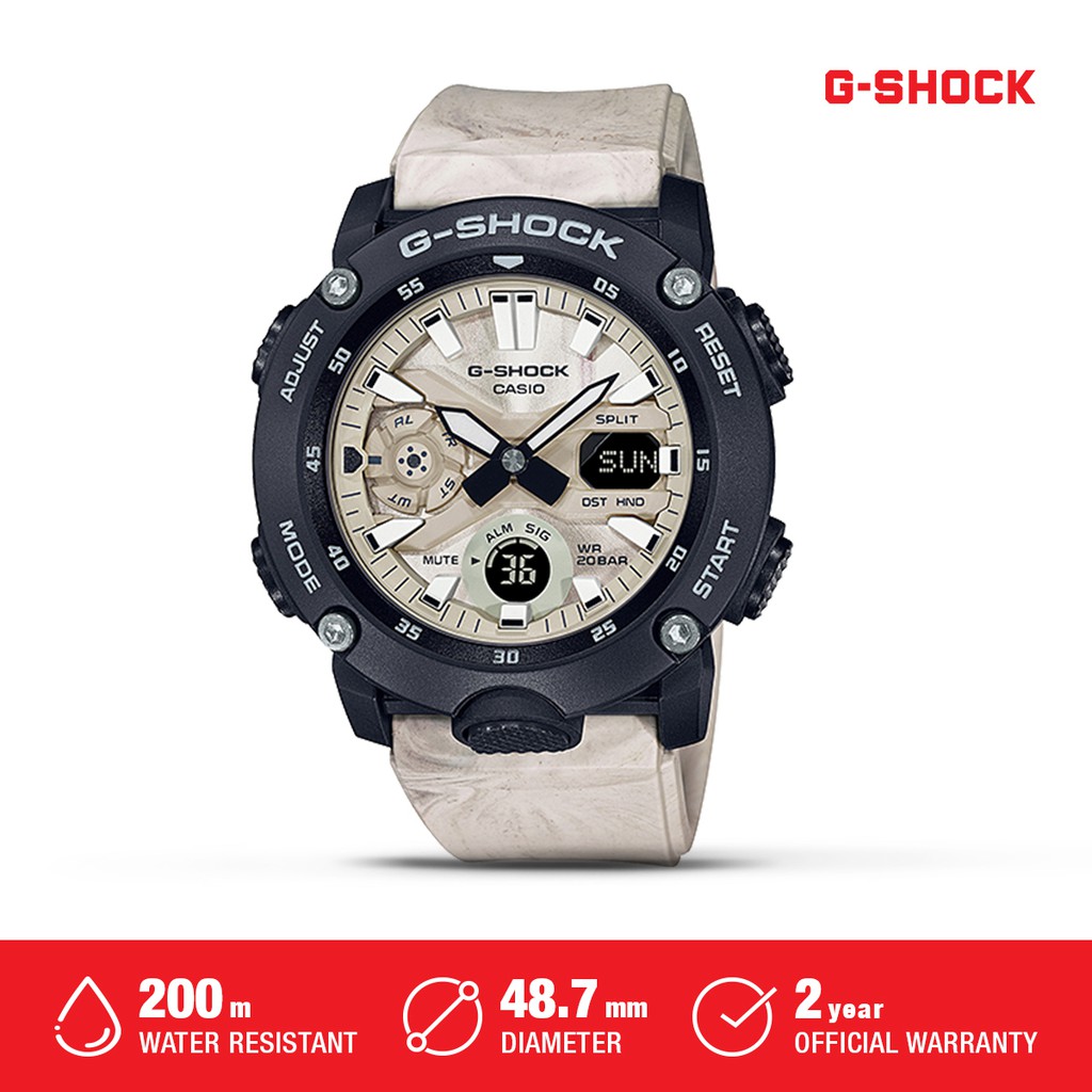 Casio G-Shock Jam tangan Pria GA-2000WM-1ADR Waterproof