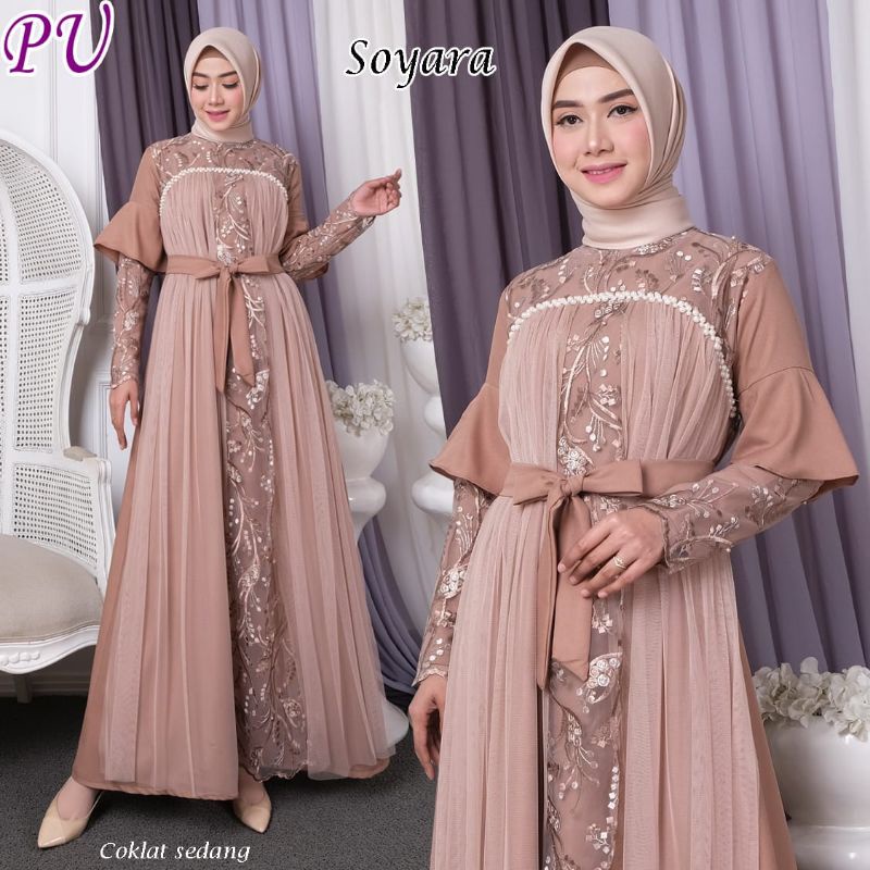 dress pesta premium terbaru MDsoyara