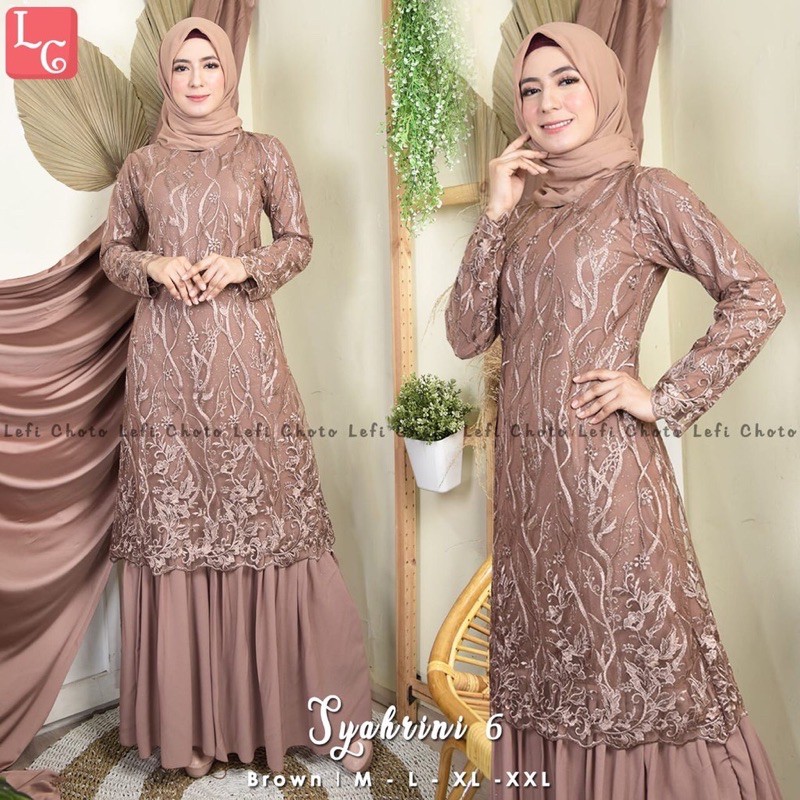 gamis syahrini/syahrini dress/syahrini maxy/gamis pesta/kebaya modern