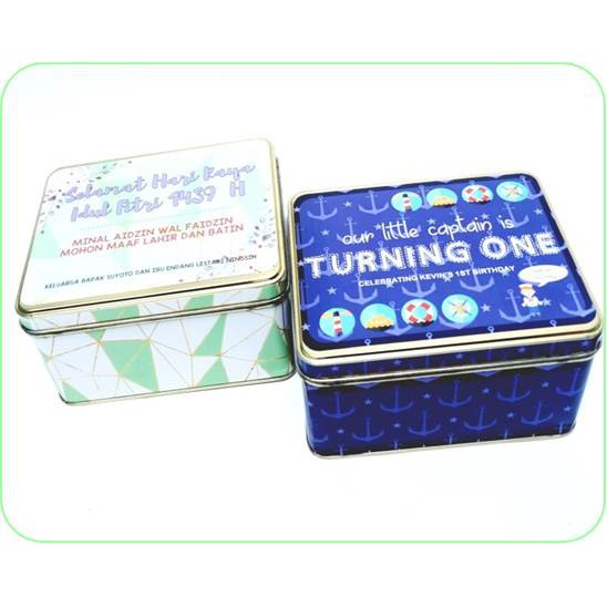 Souvenir/Hampers Ulang Tahun - Tin box/Kotak Kaleng (Custom) Murah