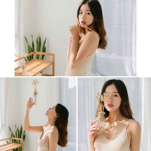 Kamisol Munafie Atasan Slimming Body Shaper Camisole Slim Pakaian Dalam Wanita Langsing Tank Top Baju