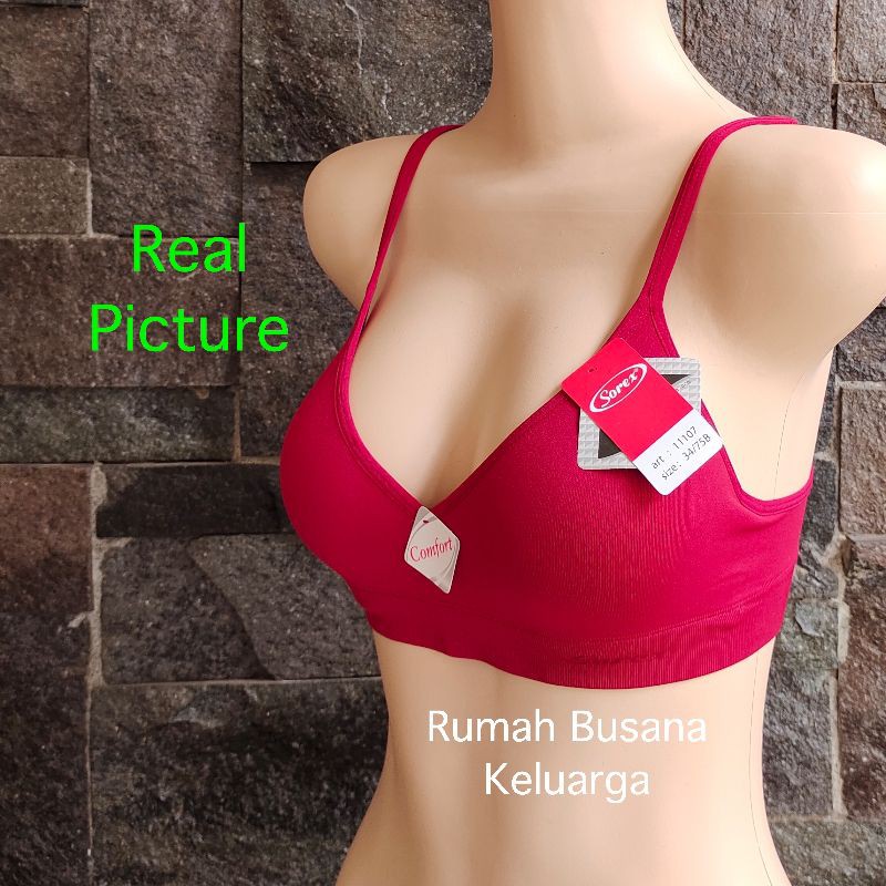 BH Bra Sorex  Wanita Tanpa Kawat Busa Tipis Model 11107  Cup Kecil Original Premium Super Nyaman