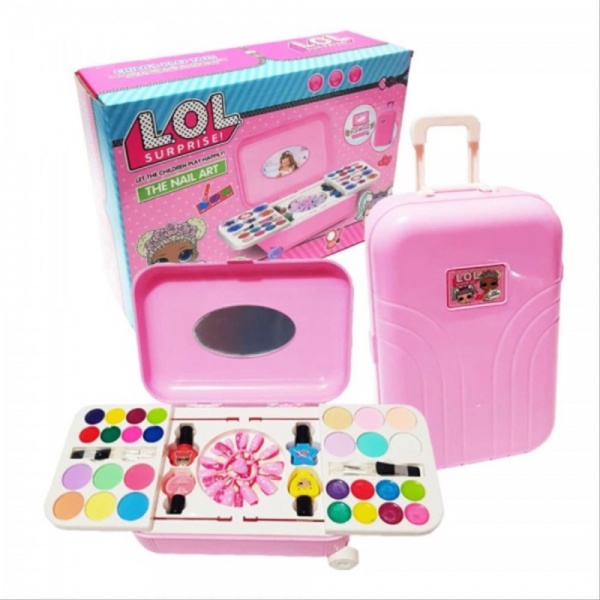 

LOL Little Pony Nail Art Mainan Koper Set Alat Make Up Kutek Manikur - LOL Murah