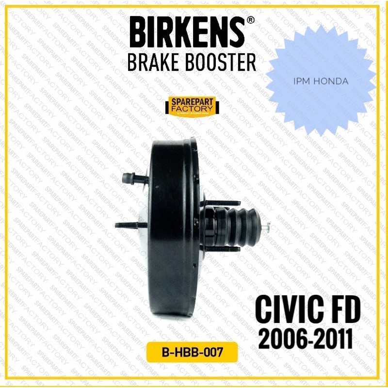 Brake Booster Boster Rem Honda Civic FD FD1 FD2 2006 2007 2008 2009 2010 2011 01469 SNB