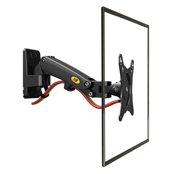 Bracket Tv Monitor North Bayou Universal Monitor Arm Wall Mount Bracket Vesa Mount 17-27 Inch - NB-F120 - Black