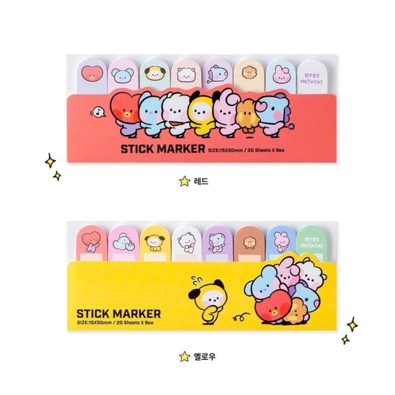 8gaya KPOP BTS Lucu Kartun Memo Pad Stiker Decal Sticky Notes Scrapbooking Diy Kawaii Notepad Diary CHIMMY COOKY KOYA MANG RJ SHOOKY TATA In Stock New Arrival