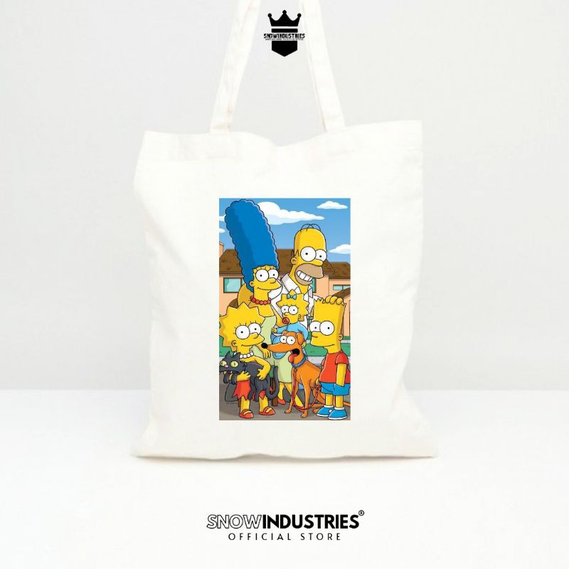 Tote Bag Wanita Pria Kanvas Baby Premium The Simpson