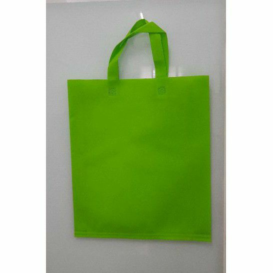 

Tas Press Spunbound Tali Goodie Bag Tas Belanja Warna Hijau Muda 38 cm x 45 cm