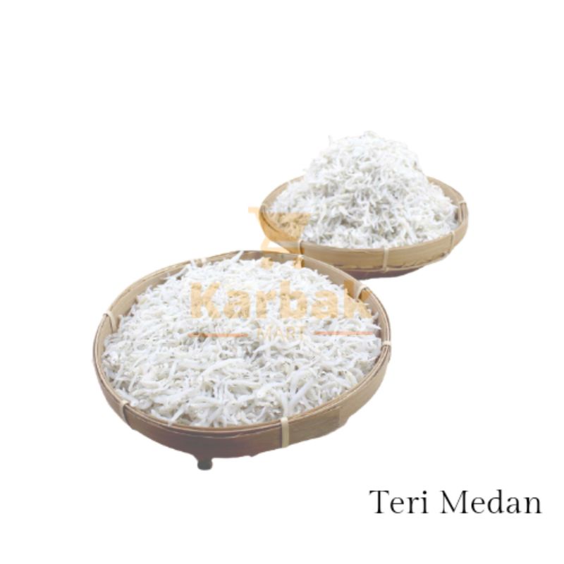 

IKAN ASIN TERI MEDAN 250GR / 500GR / 1KG KUALITAS SUPER