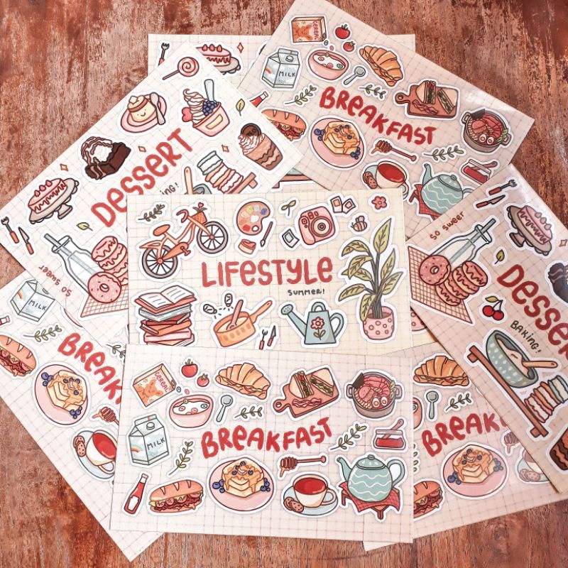 

✅️ Sticker Life Style un cutting (BELUM DI POTONG)