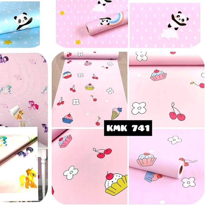 ➧ WALLPAPER WALPAPER WALL STICKER STIKER DINDING MY LITTLE PONY KUDA PONI KARTUN KAMAR TIDUR ANAK AN