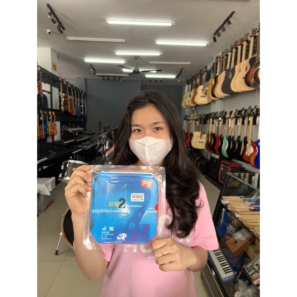 Karet Bat DHS Hurricane 2 Neo (Black/Orange) ORIGINAL