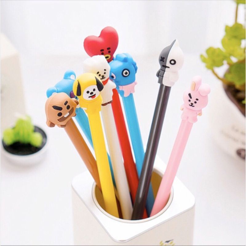 

Bolpoint Pulpen Gel Gemes KPop BT21 bities Murah pulpen bolpen karakter