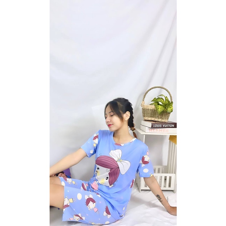 [12.12] RX FASHION - CUCI GUDANG SET BAJU TIDUR PENDEK WANITA XXL / BAJU TIDUR WANITA / PIYAMA IMPORT - NN