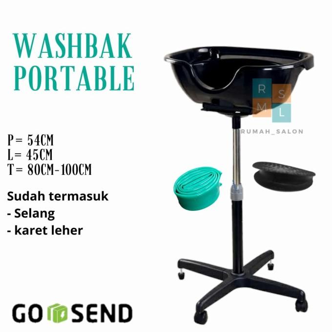Kursi keramas portable/Washbak Portable/Tempat Keramas/Kursi Salon