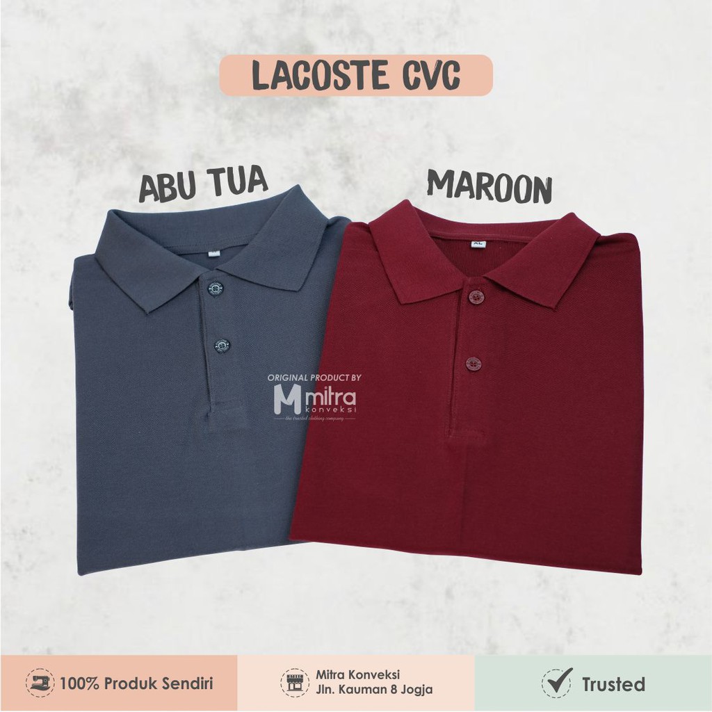  POLO  LACOSTE  CVC PIQUE Shopee Indonesia 