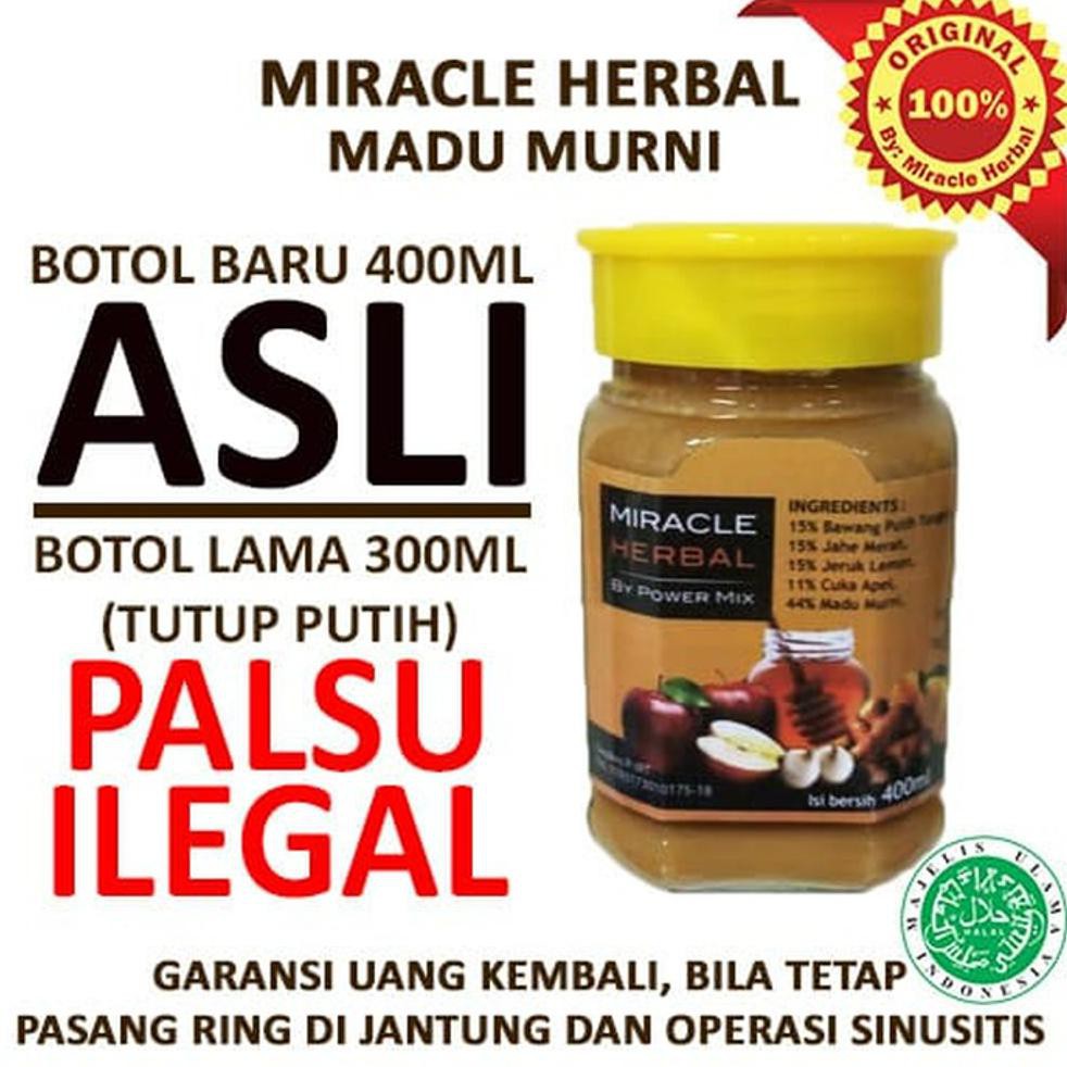 

Termurah! 1 Botol Miracle Herbal Powermix Madu Putih