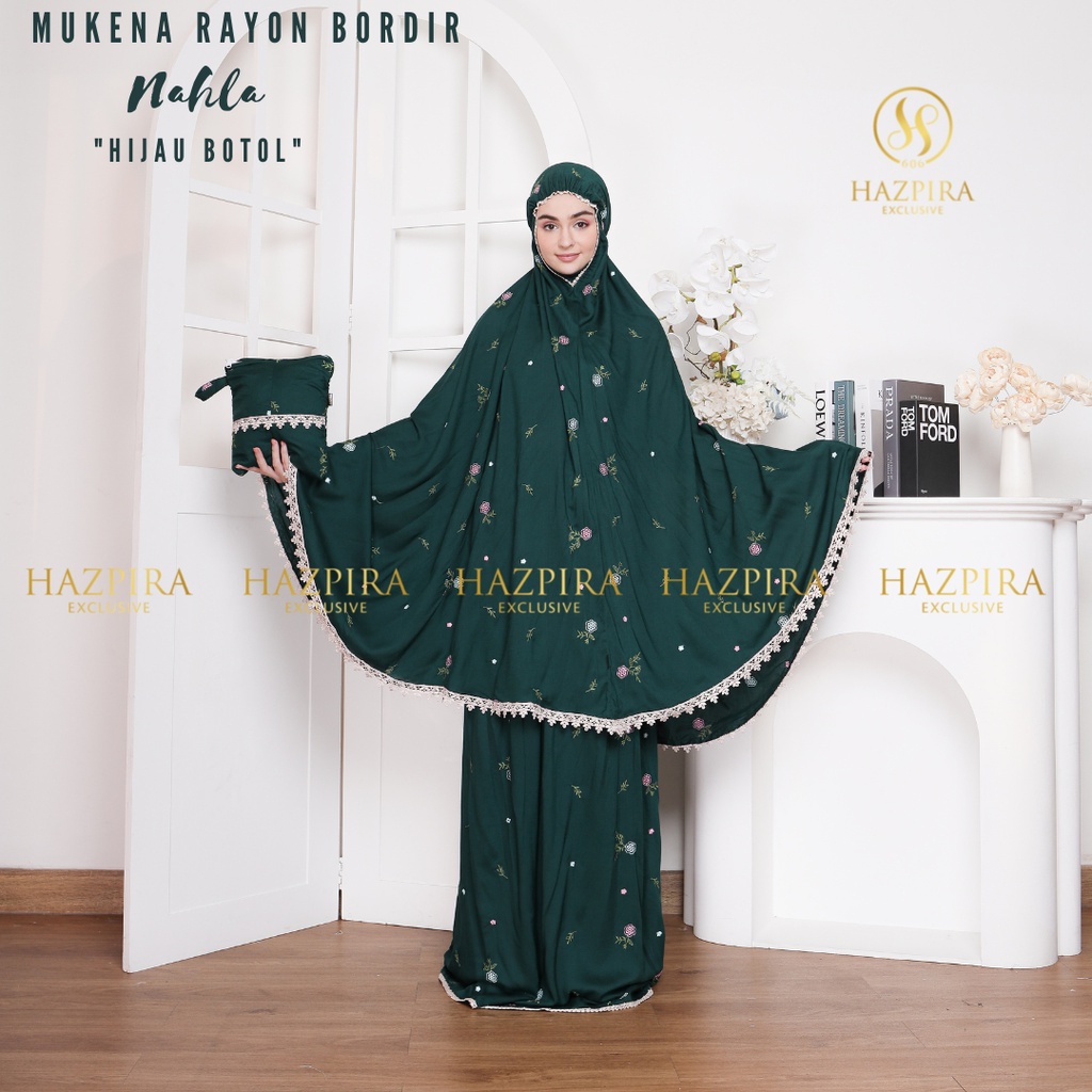 MUKENA BORDIR DEWASA RAYON NAHLA PREMIUM JUMBO