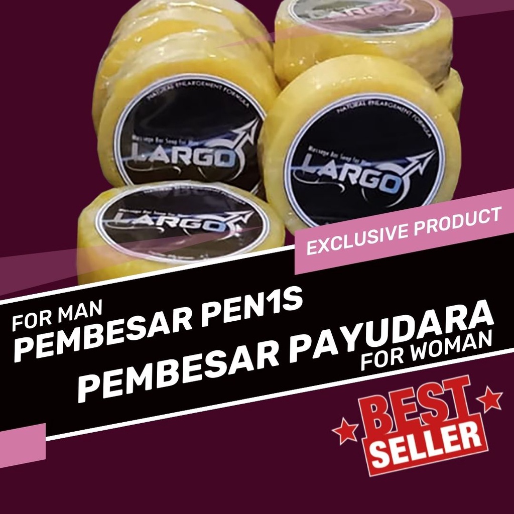 KC- LARGO SOAP Sabun Pembesar Mr P Permanen untuk Pria dan Pembesar Payudara Montok Cepat dan Perman