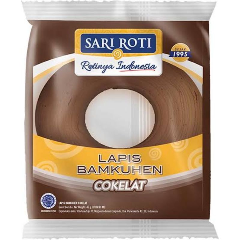 

Sari Roti Bamkuhen Cokelat 45g