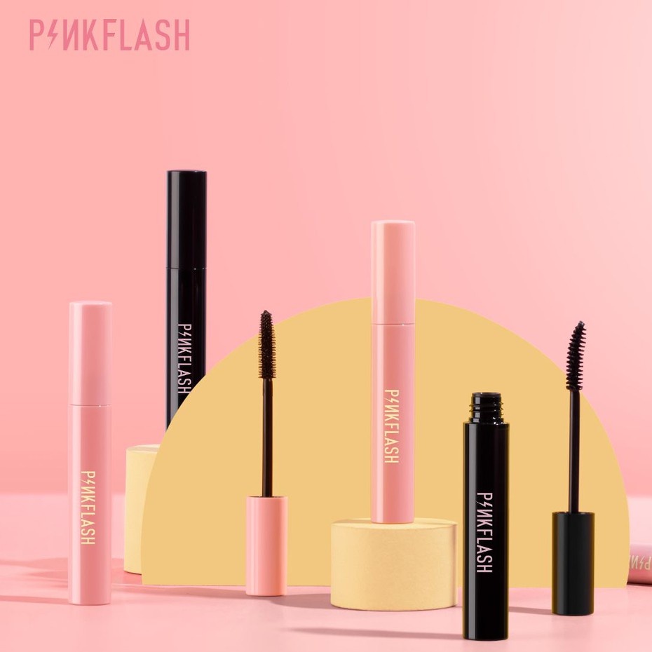 ⭐BAGUS⭐ PINKFLASH OhMyWink OilProof Mascara Curl | Micro Skinny Mascara Long Volume Pink Black Day NIght