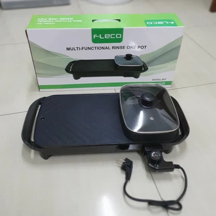 ORIGINAL FLECO 607 BBQ ELECTRIC GRILL MULTIFUNGSI ONE POT GRILL LISTRIK DIJAMIN ORIGINAL DAN AWET