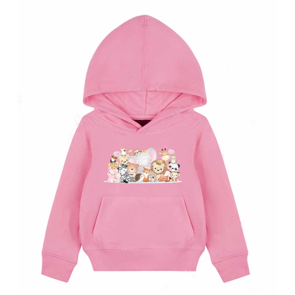 Hoodie Anak Animals Sweater Pakaian Fleece M - XL