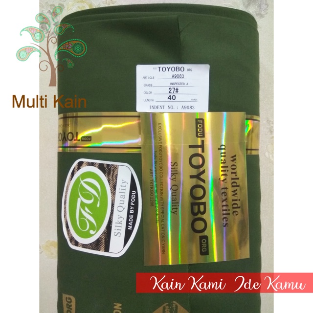 Bahan Multi kain katun cotton toyobo FODU (COPYRIGHT, TERDAFTAR) asli premium