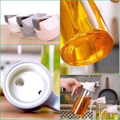 Botol Minyak Kaca Full Glass Minimalist Kitchen Oil Bottle