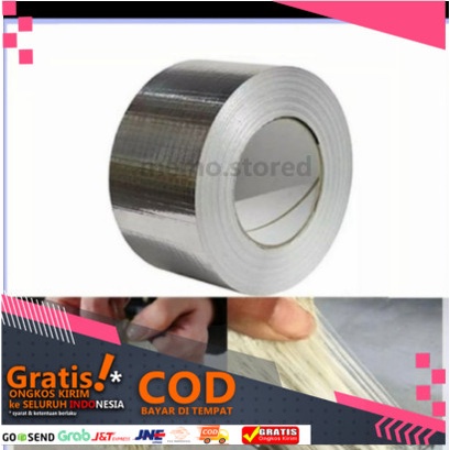 

LAKBAN ANTIBOCOR WATERPROOF TAPE RUBBER ALUMINIUM LEBAR 3CM PANJANG 5M