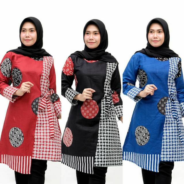 TUNIK BOLA  KOMBINASI KOTAK