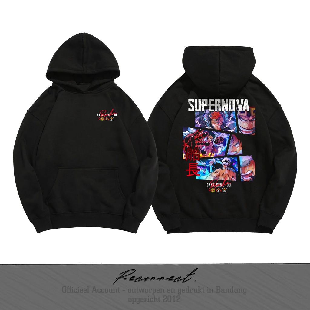 Reconnect Sweater Pullover Hoodie Anime One Piece Baka Senchou Supernova