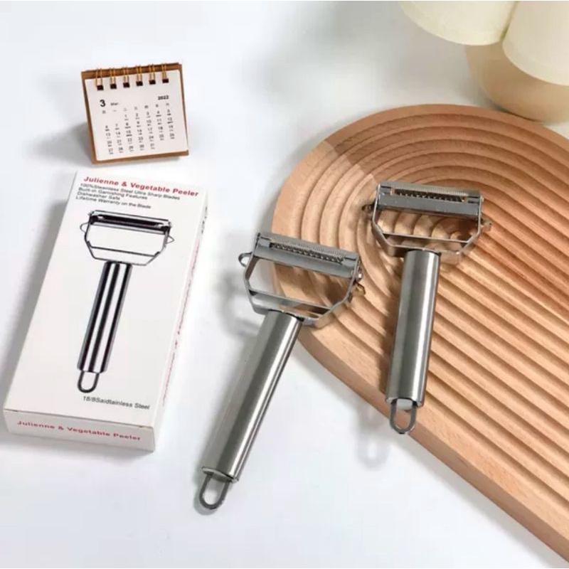 parutan buah dan sayuran bahan steinless steel / peeler